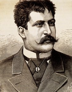 Mattia Battistini (1857-1928) olasz lírai énekes portréja. századi metszet. alkotó: Unknown artist