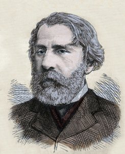 Ivan Turgenyev portréja (Turgenyev alkotó: Unknown artist