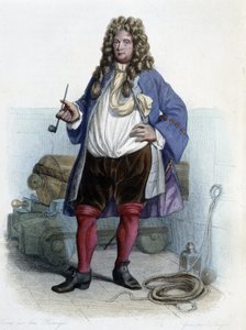 Jean Bart francia magántulajdonos (1650-1702) portréja – Mennechet „Le Plutarque francais”-ban alkotó: Unknown artist