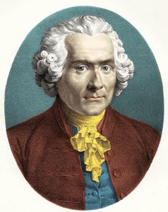 Jean Jacques Rousseau (1712-1778) portréja. alkotó: Unknown artist