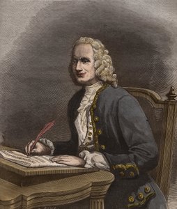 Jean Philippe Rameau (1683-1764) portréja - Jean-Philippe (Jean Philippe) Rameau (1683-1764) francia zeneszerző portréja - metszet a „La musique populaire”” jeles hetilapban - 1882 alkotó: Unknown artist