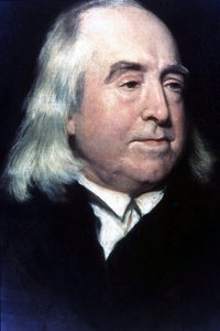 Jeremy Bentham (1748-1832) brit filozófus és jogtanácsos portréja. alkotó: Unknown artist