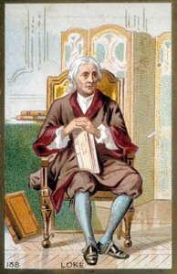 John Locke (1632-1704) angol filozófus portréja. 19. századi kromolitográfia. alkotó: Unknown artist
