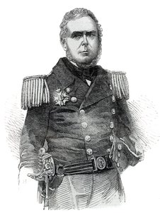 John Pascoe Grenfell (1800-1869) haditengerészeti tiszt és a Brazil Birodalom diplomatája portréja – 1852-es metszet alkotó: Unknown artist