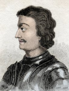 John of Scotland vagy John of Balliol (kb. 1248-kb. 1315), skót király portréja. századi metszet. alkotó: Unknown artist