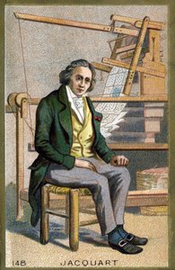 Joseph Marie Jacquard (1752-1834), a szövőszék francia szerelő feltalálójának portréja. A 19. század végének kromolitográfiája. alkotó: Unknown artist