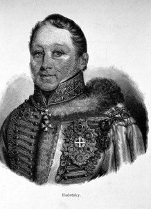 Joseph Radetzky, von Radetz gróf (1766 - 1858), osztrák Feld-Marechal portréja. alkotó: Unknown artist