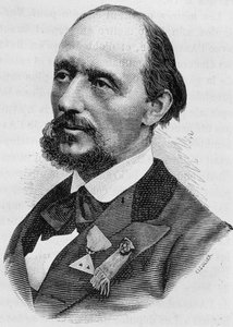 Jules Bergeret (1839 - 1905) portréja. század végi metszet a „Histoire de France”-ban, H. Martin. alkotó: Unknown artist
