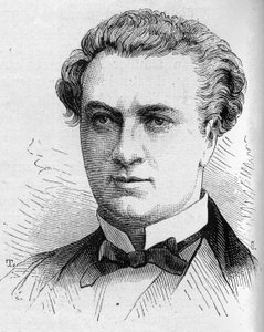 Jules Laroche francia komikus portréja, a Comedie Francaise tagja 1870-től 1893-ig. Metszet az 1879. augusztus 16-i „” Le Monde Illustré” n¡1168-ban. alkotó: Unknown artist