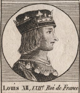 XII. Lajos király (1462-1515) portréja - XII. Lajos francia (1462-1515), francia király portréja - Charles Constant Le Tellier 1821-es „Instruction sur l