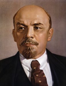 Lenin portréja. Névtelen festmény, 20. század. alkotó: Unknown Artist