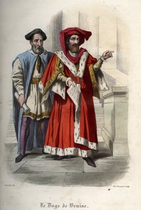 Leonardo Loredan (Loredano) (1436-1521), a Velencei Köztársaság dózse portréja. Metszet 1842-ből Maurice Lachatre „Histoire des Popes” című könyvében. Magángyűjtemény. alkotó: Unknown artist