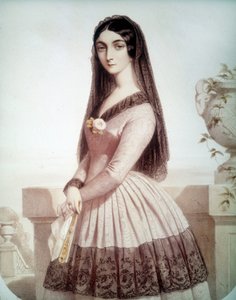 Lola Montes ou Montez (vagy Maria Dolores Gilbert) (1818-1861) portréja, Louis I de Baviere kedvence alkotó: Unknown artist