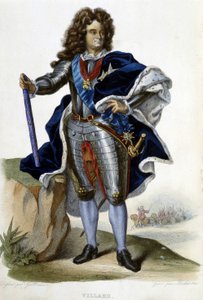 Louis Claude Hector Villars hercegének, Franciaország marsalljának (1653-1734) portréja – a „Le Plutarque francais”-ban”, szerk. Langlois, Párizs alkotó: Unknown artist