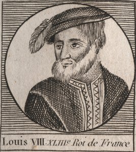 VIII. Lajos (1187-1226) dit le Lion, roi de France portréja – VIII. Lajos, az Oroszlán (1187-1226) Franciaország királya 1223-tól 1226-ig – Charles Constant Le Tellier „Instruction sur l