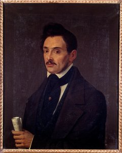 Luigi Ghirelli (XIX. század) basszusgitáros arcképe Anonymous festmény. 19. század. Bologna, polgári zenei bibliográfiai múzeum. alkotó: Unknown artist