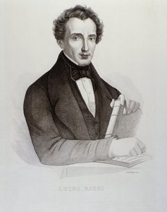 Luigi Ricci portréja (metszet alkotó: Unknown artist