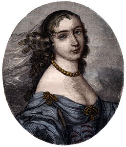 Marguerite Hessein, Madame de la Sabliere (1636-1693) francia Salonniere portréja. századi metszet. alkotó: Unknown artist