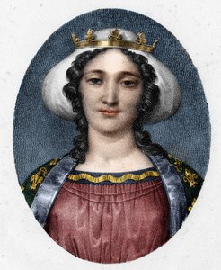 Marguerite de Provence (1221 - 1295), francia királynő portréja. alkotó: Unknown artist