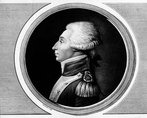 Marie Gilbert Mottier, de La Fayette márki portréja ((Lafayette alkotó: Unknown artist