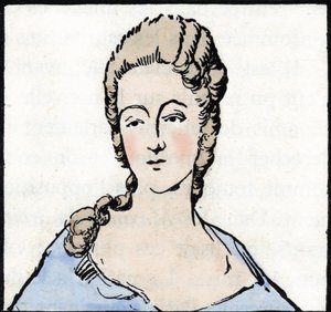 Marie Gouze dit Olympe de Gouges portréja (rajz) alkotó: Unknown Artist