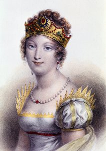 Marie Louise pármai hercegnő, a franciák császárné hitvese portréja (metszet alkotó: Unknown artist