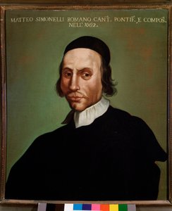 Matteo Simonelli (1618-1696) olasz zeneszerző Anonymous festmény portréja. 1662. Bologna, Polgári Múzeum Múzeum alkotó: Unknown artist