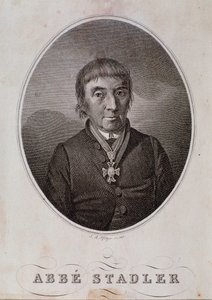 Maximilian Stadler portréja (metszet alkotó: Unknown artist