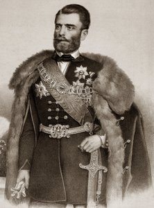 Michel III Obrenovic portréja 1823-1868 szerb herceg – III. Mihailo Obrenovic szerb herceg alkotó: Unknown artist