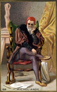 Michelangelo Buonarroti dit Michelangelo portréja (Michelangelo vagy Michel Ange alkotó: Unknown artist