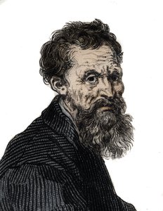 Michelangelo Buonarroti olasz szobrász portréja - Michelangelo Buonarroti portréja dit Michel Ange (Michelangelo vagy Michelangelo alkotó: Unknown artist