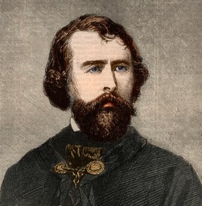 Nathaniel Parker Willis (1806-1867) amerikai író portréja. Metszet az 1858. január 23-i „” The illustrated London News”-ba. alkotó: Unknown artist