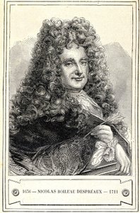 Nicolas Boileau Despreaux (Boileau-Despreaux) (1636 - 1711) portréja, metszet XIX. alkotó: Unknown artist