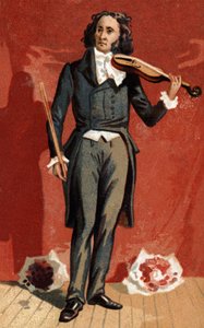 Nicolo Paganini (1782-1840) olasz hegedűművész portréja. alkotó: Unknown artist