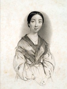 Pauline Viardot mezzoszoprán (1821-1910) portréja. alkotó: Unknown Artist