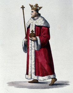 Pepin, a rövid (714-768) francia király néven ismert III. Pepin portréja. alkotó: Unknown artist