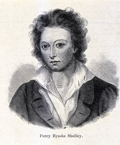 Percy Bysshe Shelley brit költő (1792-1822) portréja. alkotó: Unknown artist