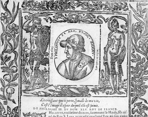 Le Hardi Fülöp, 1270 és 1285 közötti francia király portréja. alkotó: Unknown artist
