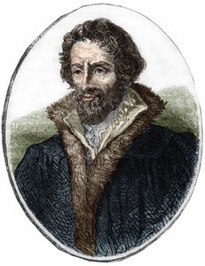 Philip Melanchthon (Melanchthon) (1497 - 1560), német vallási reformátor portréja. századi metszet alkotó: Unknown artist