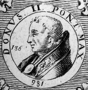 Donus pápa portréja (973. pápa). alkotó: Unknown artist