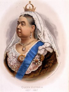 Viktória angol királynő portréja, 19. század vége alkotó: Unknown artist