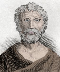 Quintus Junius Rusticus (kb. 100-170 körül), sztoicista filozófus portréja. századi metszet. alkotó: Unknown artist
