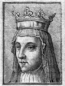 Radegonde (kb. 520-587), francia királynő, Clotaire (Clothaire) felesége portréja. alkotó: Unknown artist