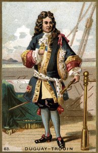 Rene Duguay Trouin (Duguay-Trouin) (Rene Trouin du Gue dit) (1673-1736), francia tengerész portréja. századi kromolitográfiája. alkotó: Unknown artist