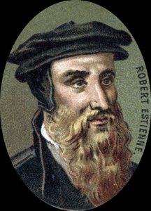 Robert Estienne (1503-1559) francia nyomdász portréja. alkotó: Unknown artist