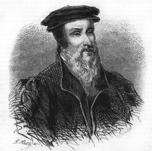 Robert I Estienne (1498-1559) humanista, kiadó és nyomdász portréja. alkotó: Unknown artist