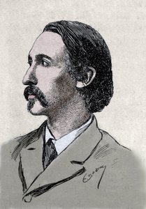 Robert Louis Stevenson (1850-1894) brit író portréja alkotó: Unknown artist