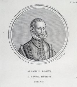 Roland de Lassus portréja (metszet alkotó: Unknown artist