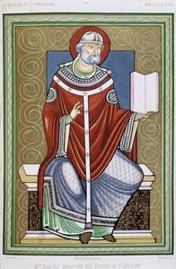 Szent Gergely portréja, 19. króm Szent Gergely leveleinek miniatúrájából alkotó: Unknown artist