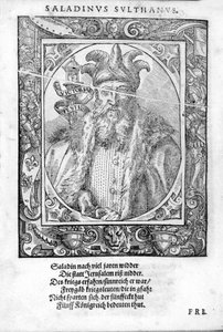 F Saldin (1138-1193) portréja (Salih Al Din Yusuf Al Ayyubi (Al Ayoubi). alkotó: Unknown artist